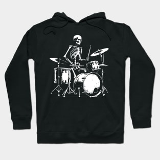 skeleton playing on the drums Hoodie